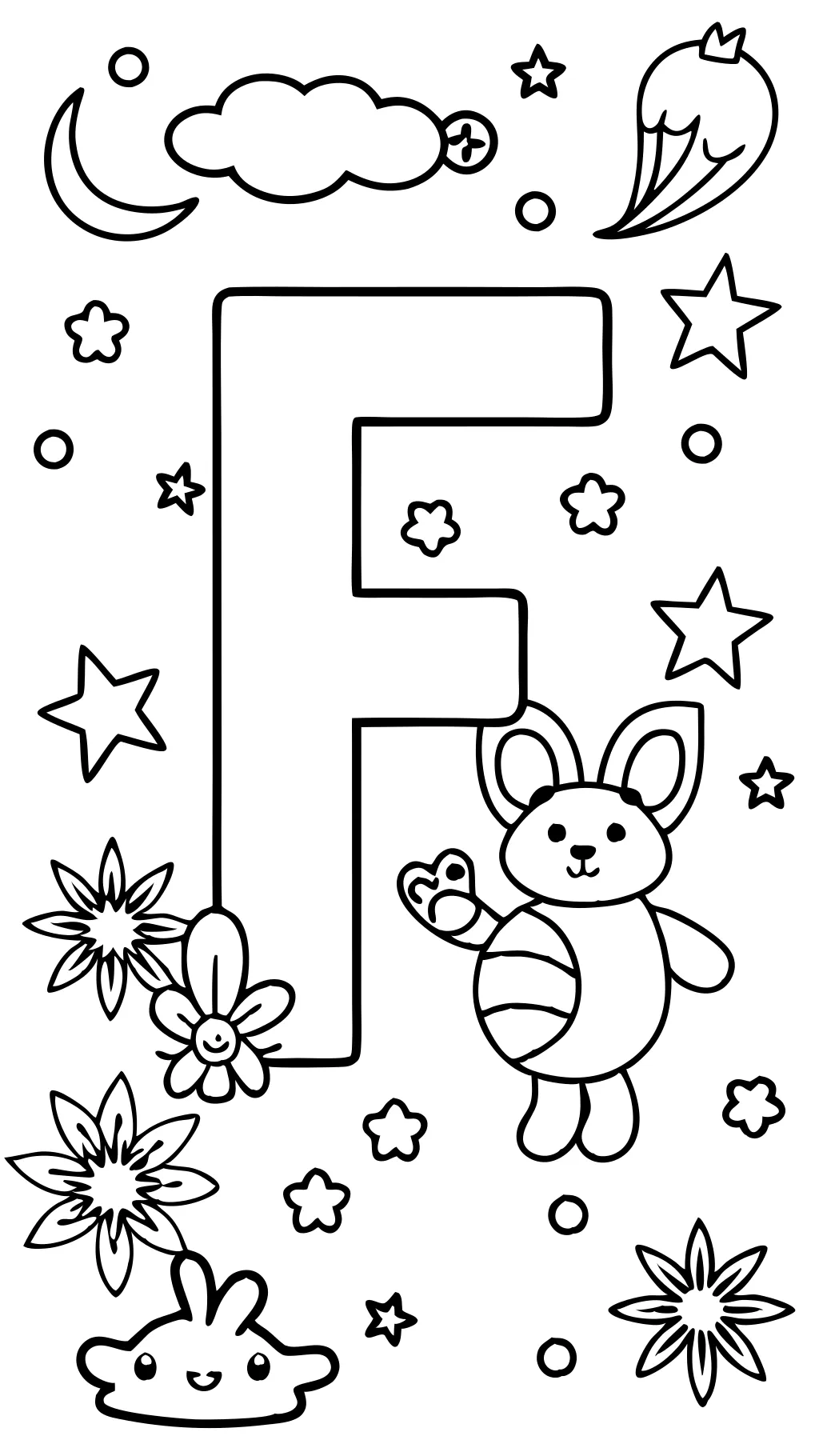 letter f coloring pages